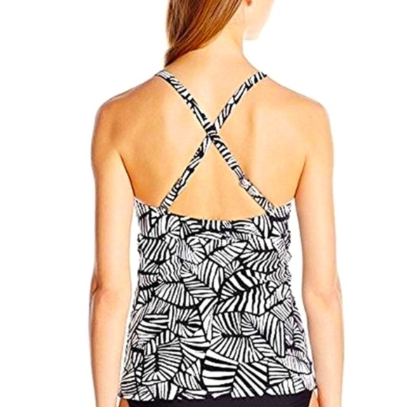 Swim Solutions Urban Palm Tankini Swim Top NWT - Picture 3 of 5